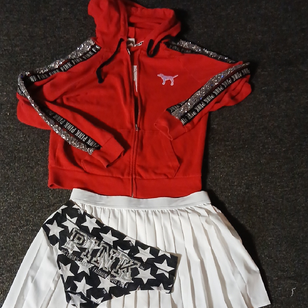Rare HTF Red With Bling by PINK VS